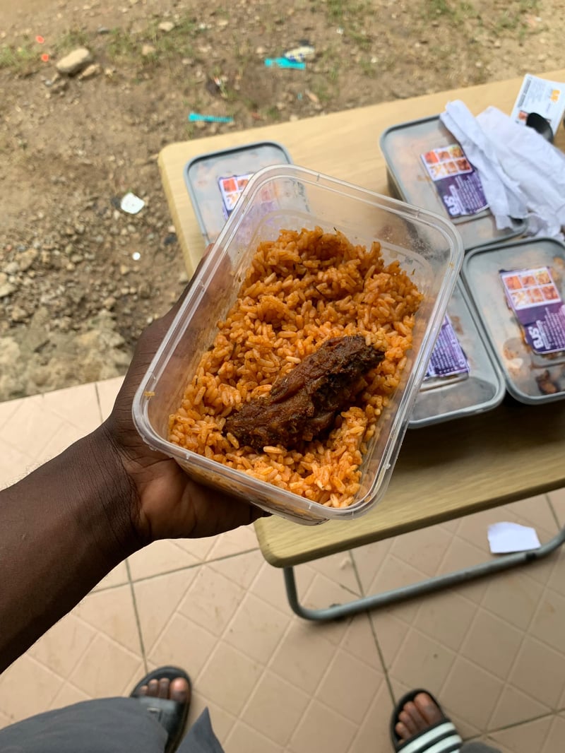 Mini Jollof Rice and Chicken