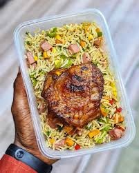 Jumbo Fried Rice and Chicken