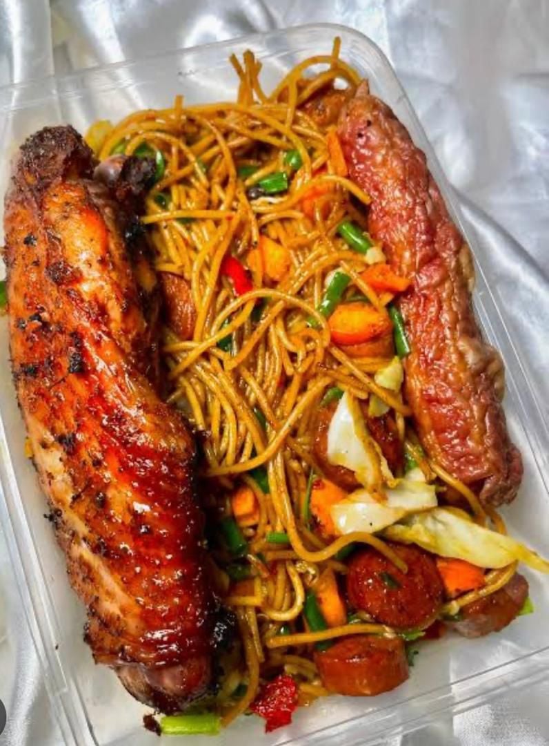 Stir fry spag  with beef