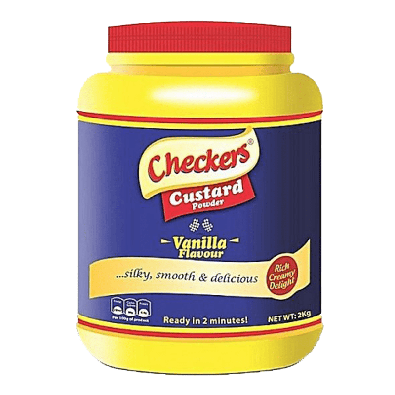 Checkers Custard Powder Vanilla Flavour – 2kg tin