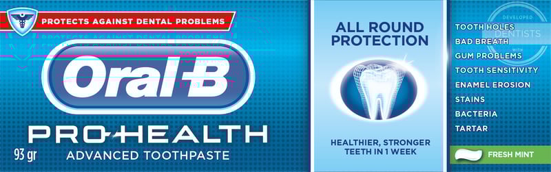 Oral-B Pro Health Toothpaste – 93g tube